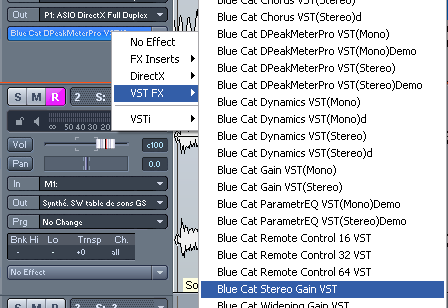 Step 08 - Insert the Stereo Gain plug-in